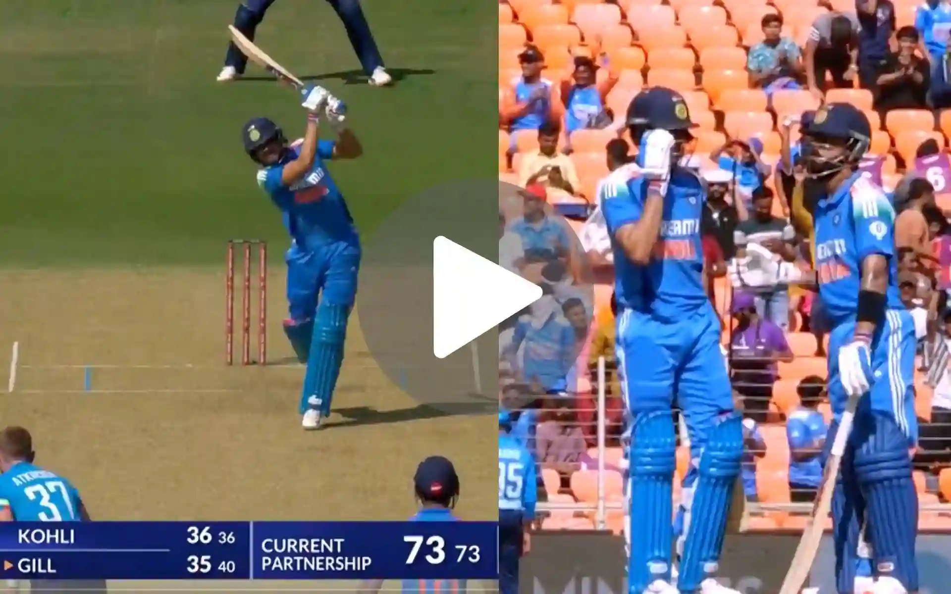 [Watch] Kohli Applauds Shubman Gill As He Punishes Ex-KKR Star With A Gigantic Six